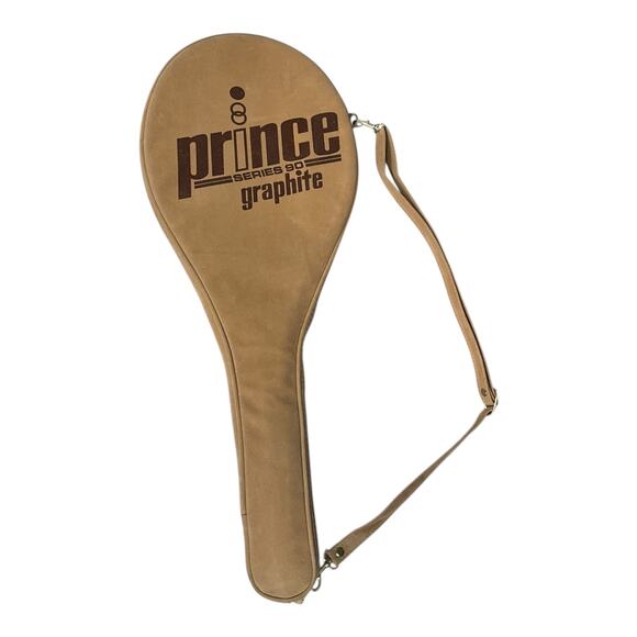 Vintage Prince Graphite Tennis Racquet with Original Leather Case Collectible - Picture 2 of 16